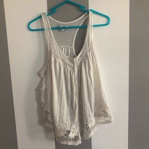 flowy racer back tank top